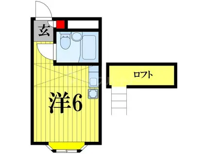 ベルピア南柏第1(ワンルーム/1階)の間取り写真