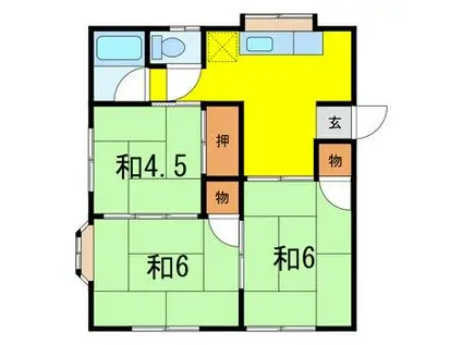 クオリティー3番館(3K/1階)の間取り写真