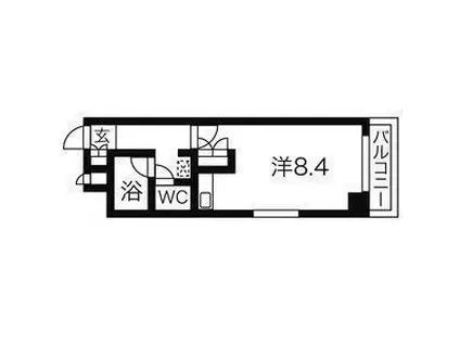 日宝プロシード榴岡(ワンルーム/4階)の間取り写真