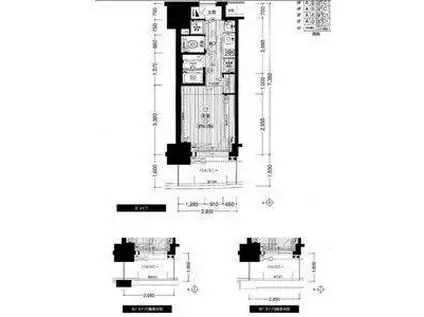 プレサンスSAKAEリバースタイル(1K/9階)の間取り写真