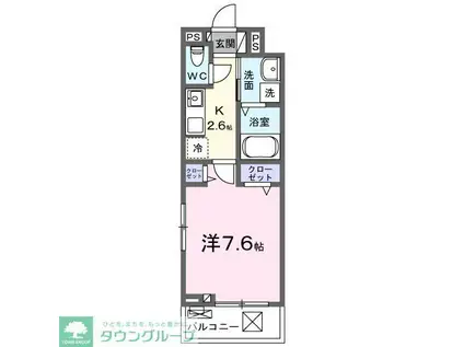 サリタエレガンテ(1K/3階)の間取り写真