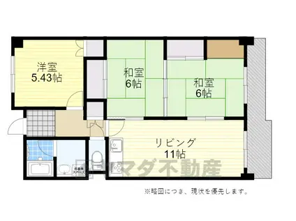 レジデンス吉川(3LDK/2階)の間取り写真