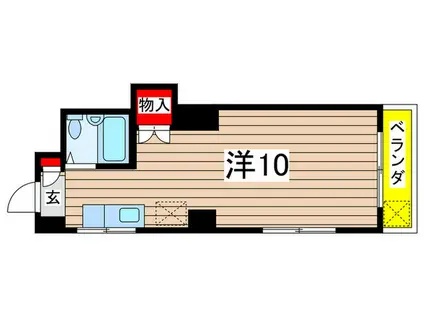 ハイツよつば(ワンルーム/3階)の間取り写真