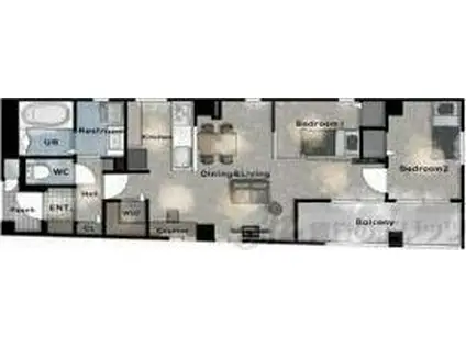 VEINZ SUITA(2LDK/6階)の間取り写真