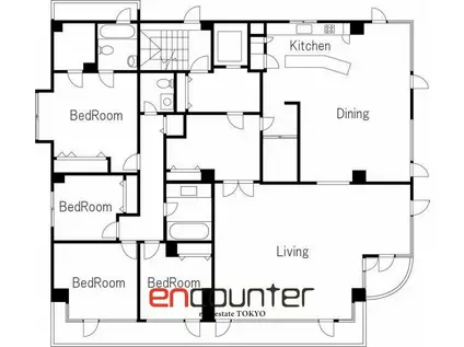クリスティーホームズ三田(4LDK/2階)の間取り写真