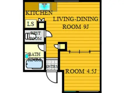アデック友泉(1LDK/4階)の間取り写真