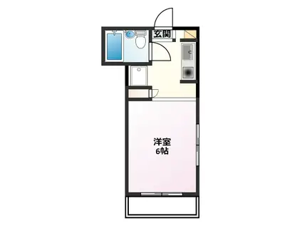 AXISビル(ワンルーム/3階)の間取り写真