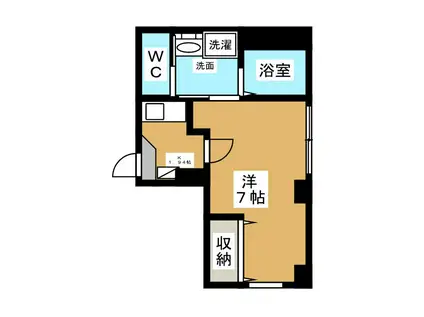 KEN HEIM(1K/1階)の間取り写真