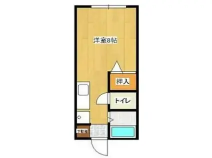 田中第1ハイツ(ワンルーム/2階)の間取り写真