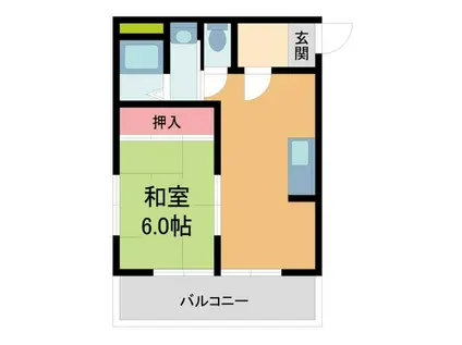 RIZEONE宝塚レジデンス(1LDK/3階)の間取り写真