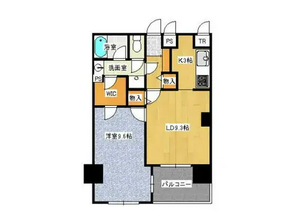 上池袋3丁目マンション(1LDK/7階)の間取り写真