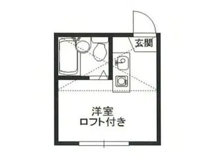 アーバンプレイス丸山II(ワンルーム/2階)の間取り写真