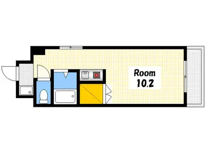 MKビル十日市(1K/3階)の間取り写真