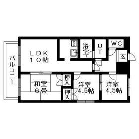 プラスパーウィン(3LDK/2階)の間取り写真