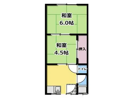 今川文化(2DK/2階)の間取り写真
