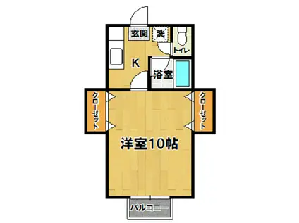 リコレマーサ(1K/1階)の間取り写真