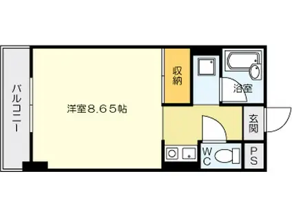 メゾン東武三萩野(1K/9階)の間取り写真