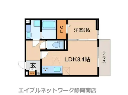 コート中田(1LDK/1階)の間取り写真