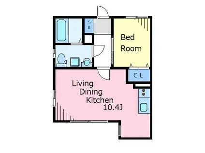 COMME CHEZ SOI(1LDK/1階)の間取り写真