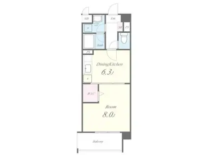 カーサベージュI(1LDK/1階)の間取り写真