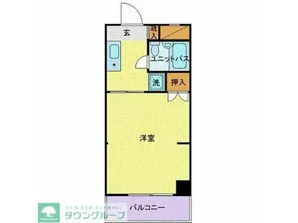 吉野屋ビルリーフコート(1K/5階)の間取り写真