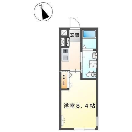 CASA21(1K/2階)の間取り写真