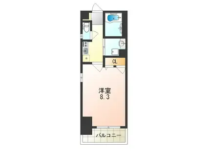 メルベーユ西淀(1K/5階)の間取り写真