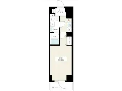 ハイズデュランテ(1K/2階)の間取り写真