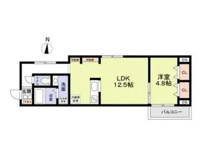 SPHYT′S(1LDK/3階)の間取り写真