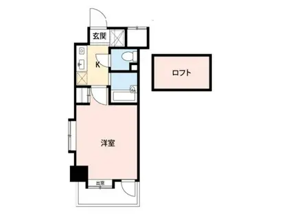 ルピエ・グランポン(1K/9階)の間取り写真