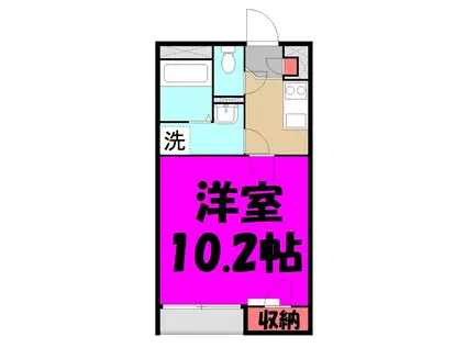 ウェルダー 笹目(1K/1階)の間取り写真