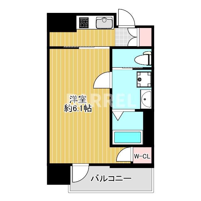 ファーストフィオーレ蛍池ソラーレ(1K/5階)の間取り写真
