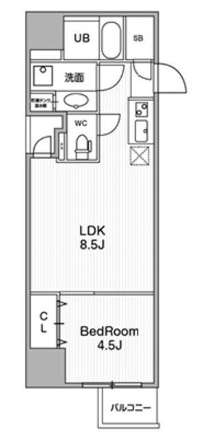 アーバンフラッツ池袋プレミアム(1LDK/20階)の間取り写真