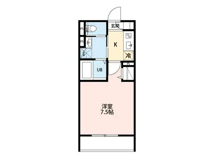 ROBOT HOME 習志野II(1K/2階)の間取り写真