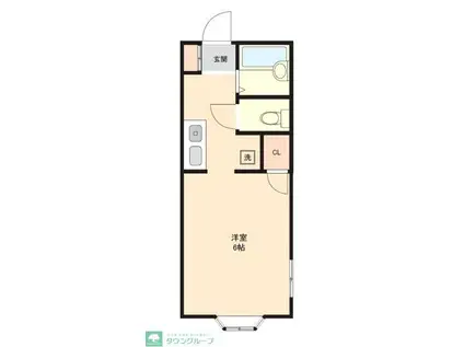 フミショーハイツ(ワンルーム/2階)の間取り写真