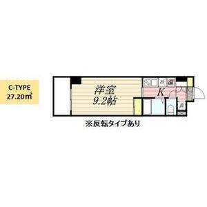 HF久屋大通レジデンス(1K/8階)の間取り写真