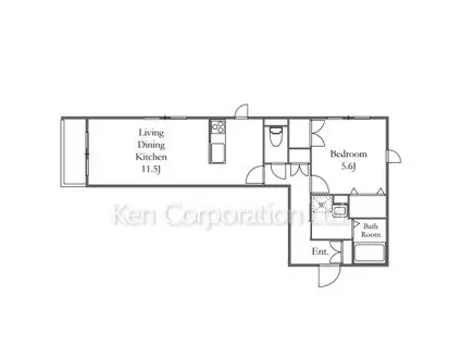 ノワール・エ・ブラン高井戸(1LDK/3階)の間取り写真