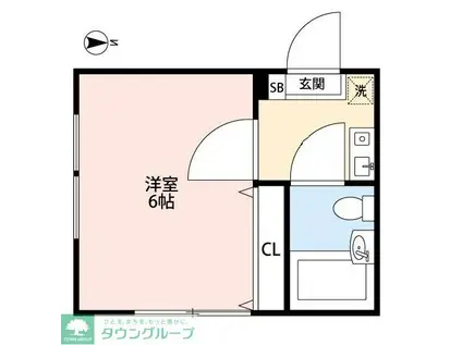 ラルーチェ(1K/1階)の間取り写真