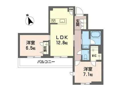 グラン セノーテ(2LDK/2階)の間取り写真