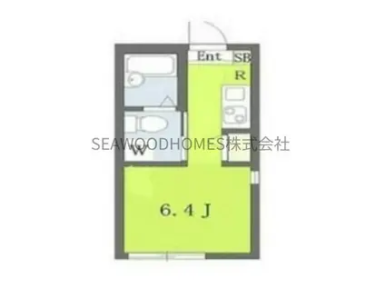 FA六浦IIA棟(ワンルーム/1階)の間取り写真