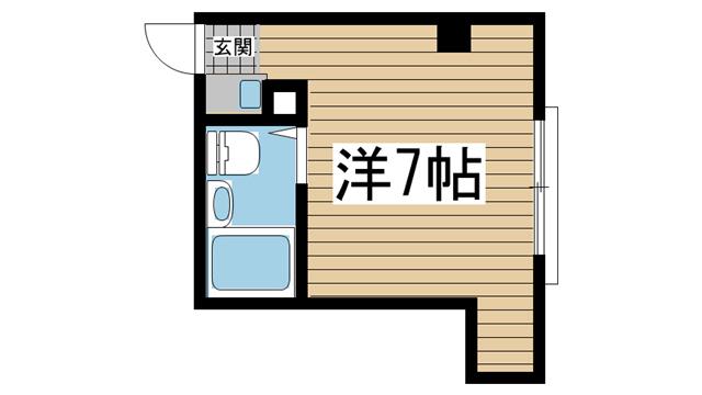 サンビルダー北野山ノ手(ワンルーム/4階)の間取り写真