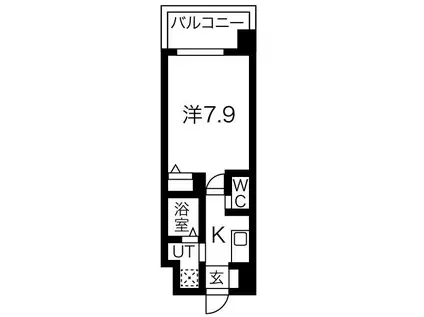 リヴィアス難波ルノン LIVIAZ NAMBA RENOM(1K/6階)の間取り写真