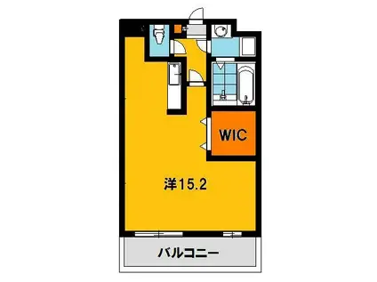 フォレスタ(1K/1階)の間取り写真