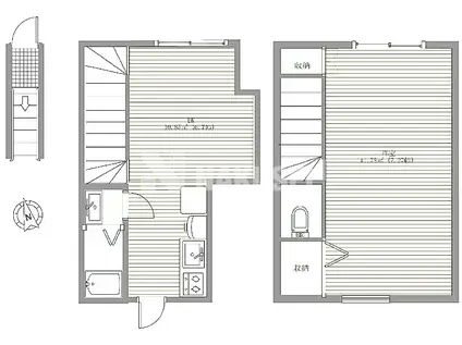 ライブリー学芸大学(1DK/3階)の間取り写真