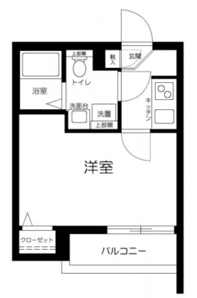 ノーザンロード西馬込(1K/2階)の間取り写真