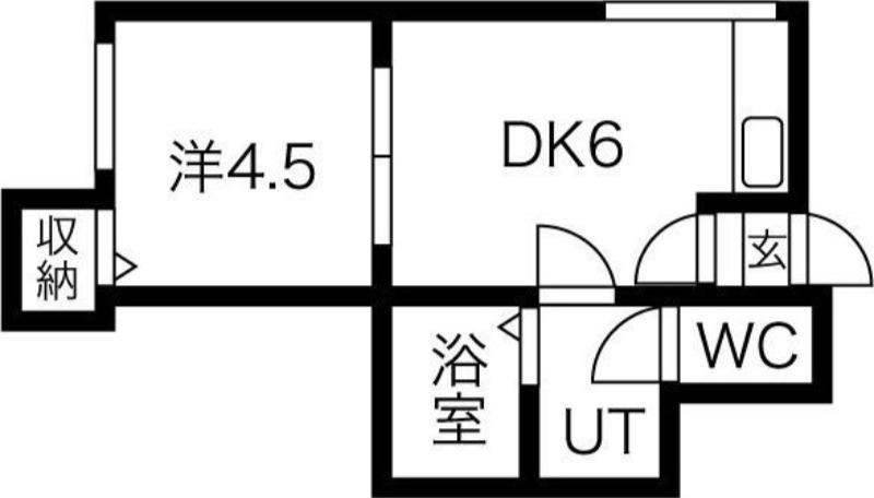 カーサソレアード(1LDK/3階)の間取り写真