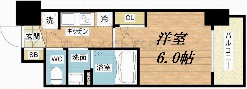 プレサンス新大阪ストリーム(1K/8階)の間取り写真