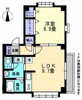 アルコリッチ(1LDK/2階)の間取り写真
