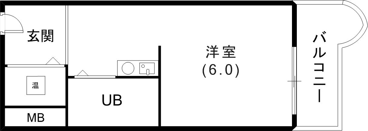 元町アーバンライフ(ワンルーム/8階)の間取り写真