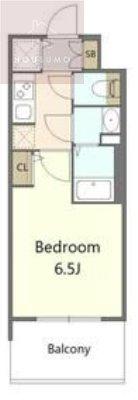 S-RESIDENCE高井田BELETA(1K/11階)の間取り写真